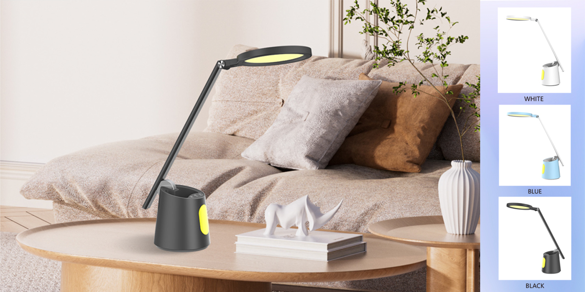 BI-1304N // Angle-adjustable Writing LED table lamp, accurately illuminating the writing area