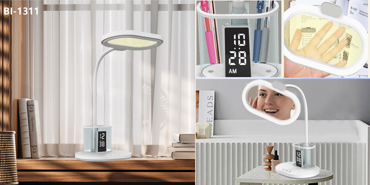BI-1311 // Minimalist business-style Reading Business LED table lamp, adapting to the office environment
