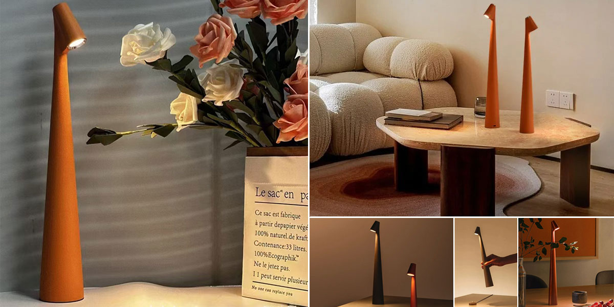 AD1821S // Rechargeable LED Table Lamp: Sleek Illumination with Modern Simplicity