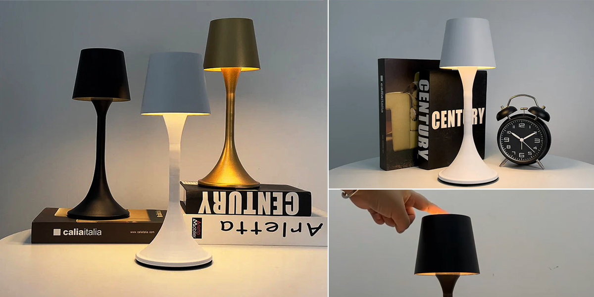 AD2803 // Touch-controlled Rechargeable LED table lamp, convenient for on/off and dimming