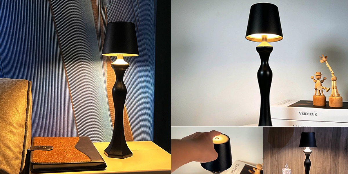 AD2802 // Compact and portable Rechargeable LED table lamp, usable for outdoor camping