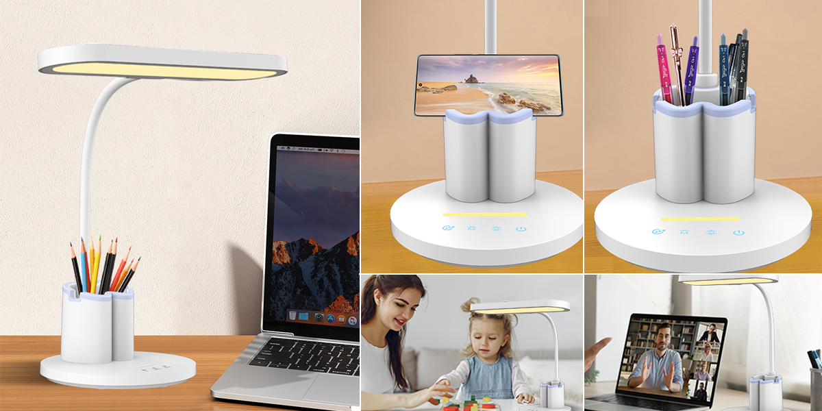 BI-1525A // Color-temperature adjustable Reading LED table lamp, comfortable reading day and night