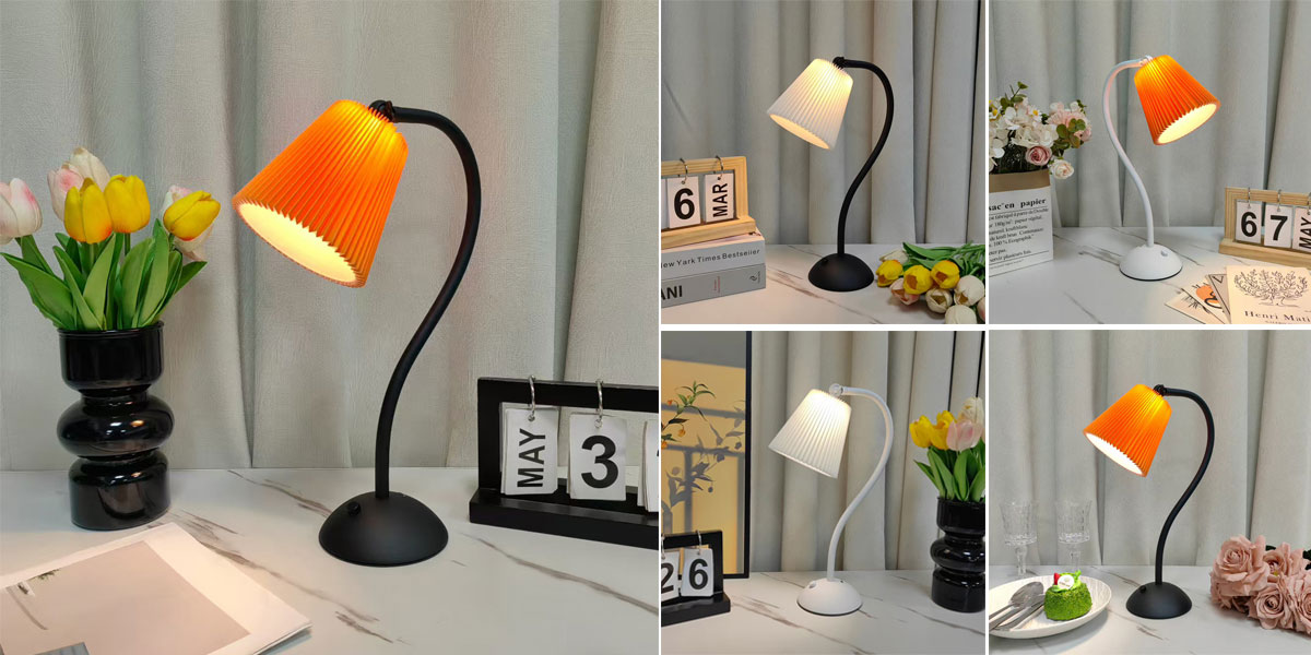 AD1855 // Art-inspired LED table lamp. Portable. Rechargeable. Ambient.